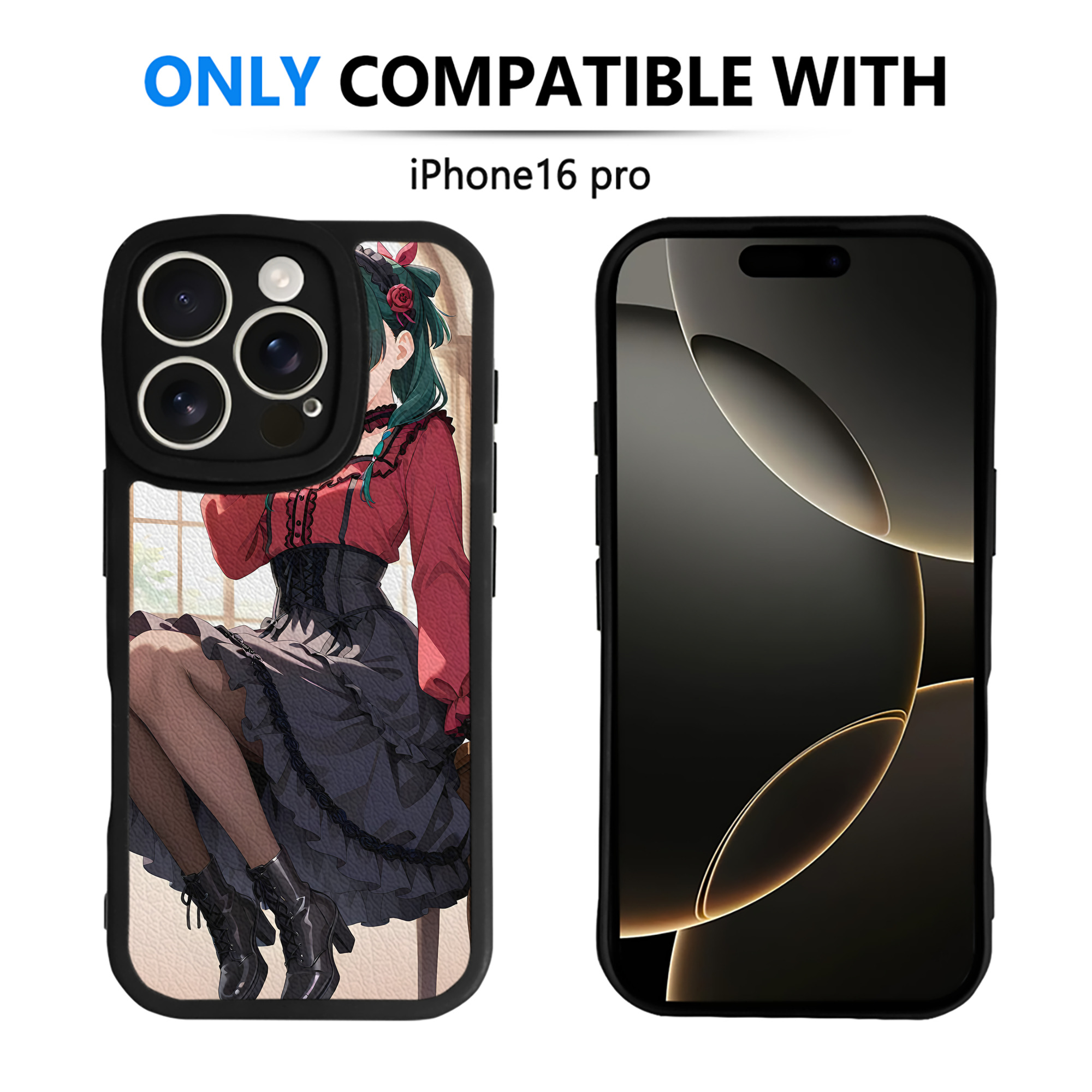 （画像用） 薬屋のひとりごと The Apothecary Diaries 【iPhone 16シリーズ対応】シリコンスマホケース（レザー調） 材質：シリコン
